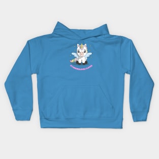 Happy Unicorn by Yahaira Lovely Loves Kids Hoodie